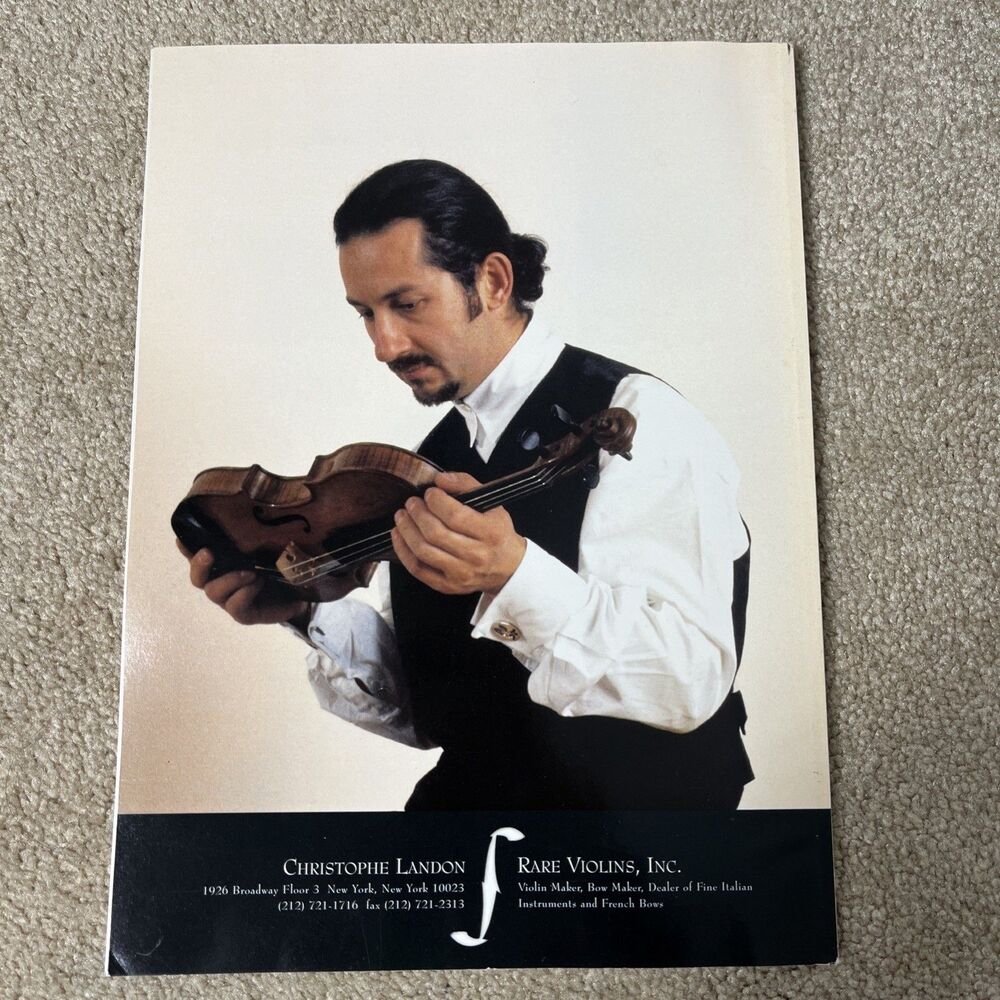 The Strad Magazine Nov 1997 US Pioneers The Outsider Aaron Rosand - Picture 3 of 3